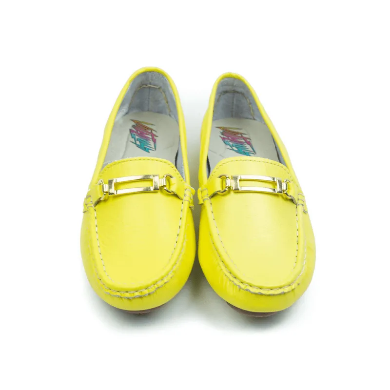 Viteliuss Women's Loafer Yellow Shoes