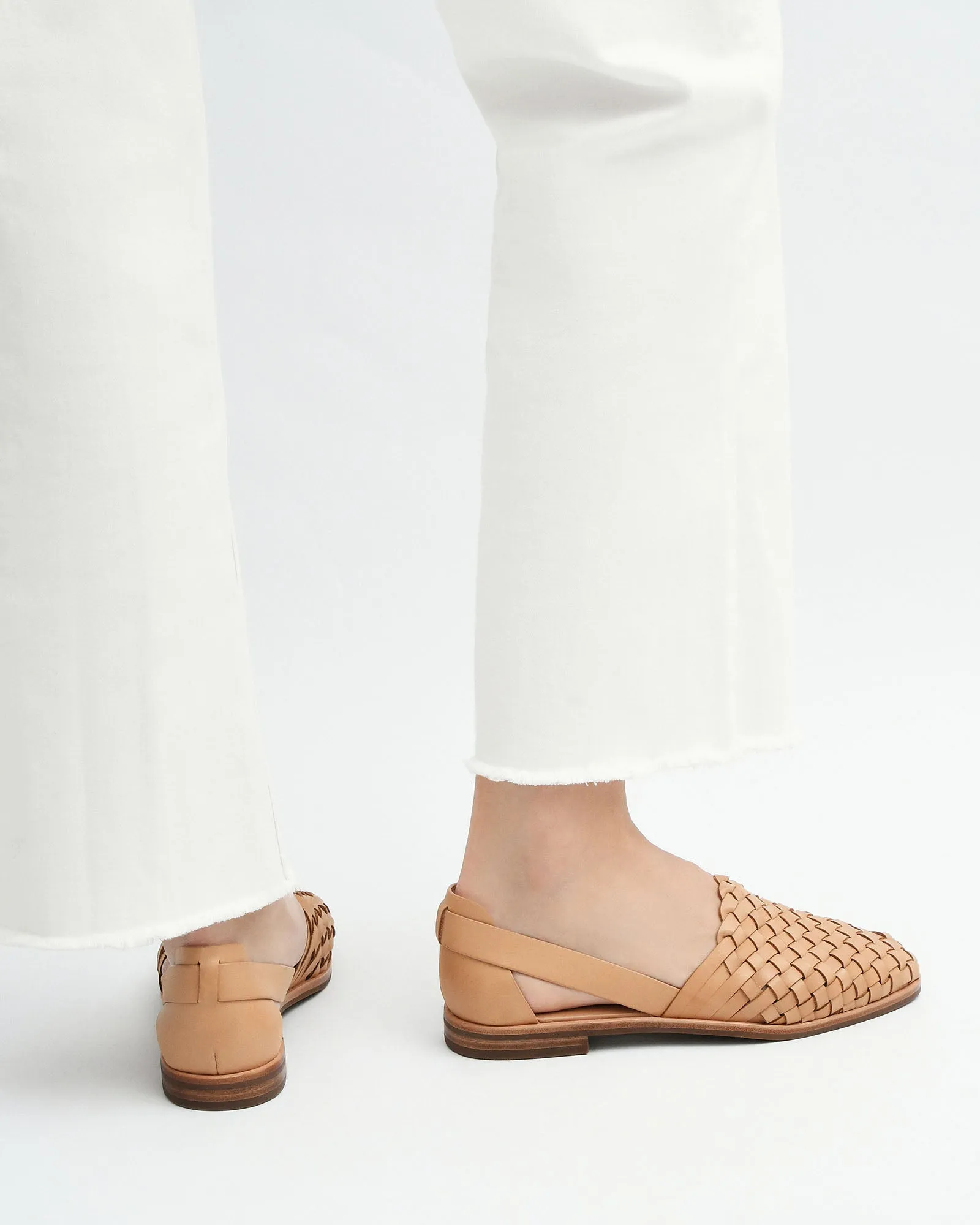 WISDOM CASUAL FLATS TAN LEATHER