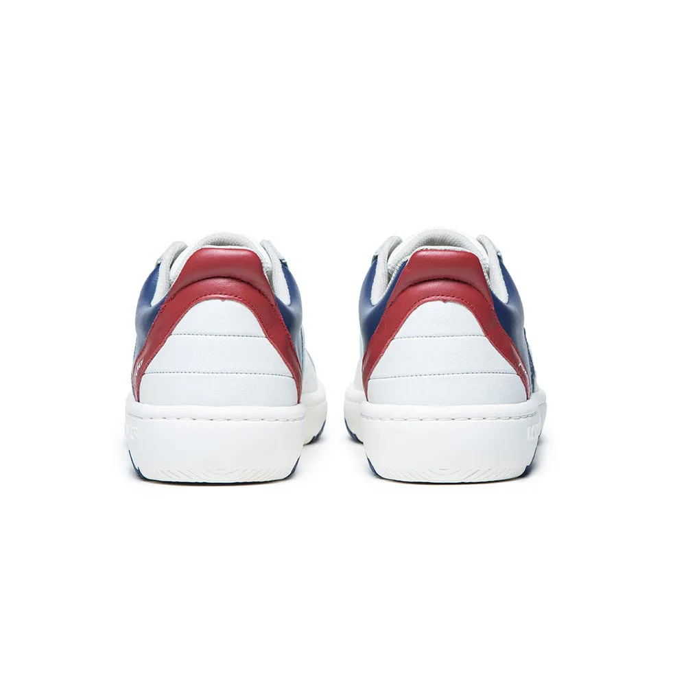 Women's Icon 2.0X White Blue Red Leather Sneakers 96312-015