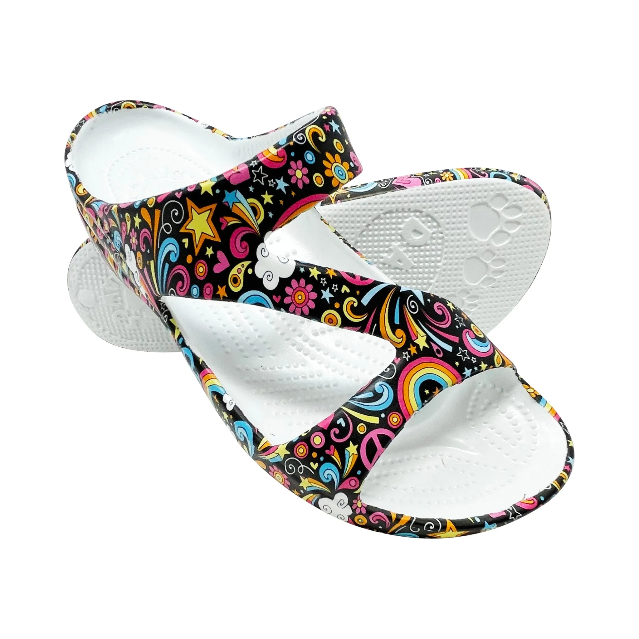 Women's PAW Print Z Sandals - Feelin' Groovy