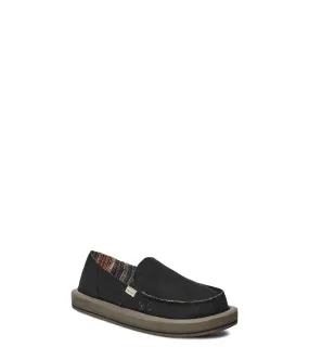 Women's Shoes Sanuk DONNA SOFT TOP HEMP Sidewalk Surfer Loafers 1144811 BLACK