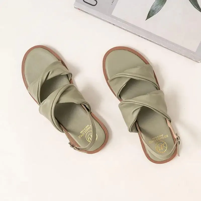 Women's Summer Flat Buckle Sandals - New Stylish Design