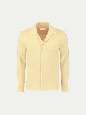 Yellow Terry Towelling Resort Shirt